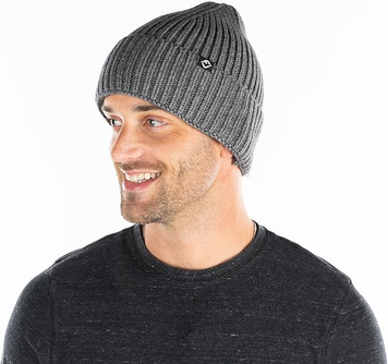 Men's (Unisex) Ribbed Knit  Beanie (FJMH7)