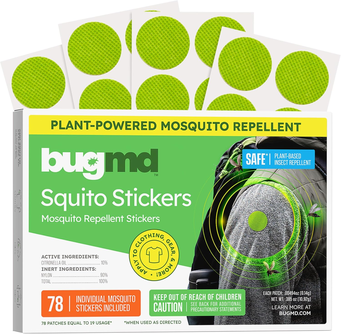 BugMD Squito Stickers Mosquito Repellent Patch Stickers for Adults