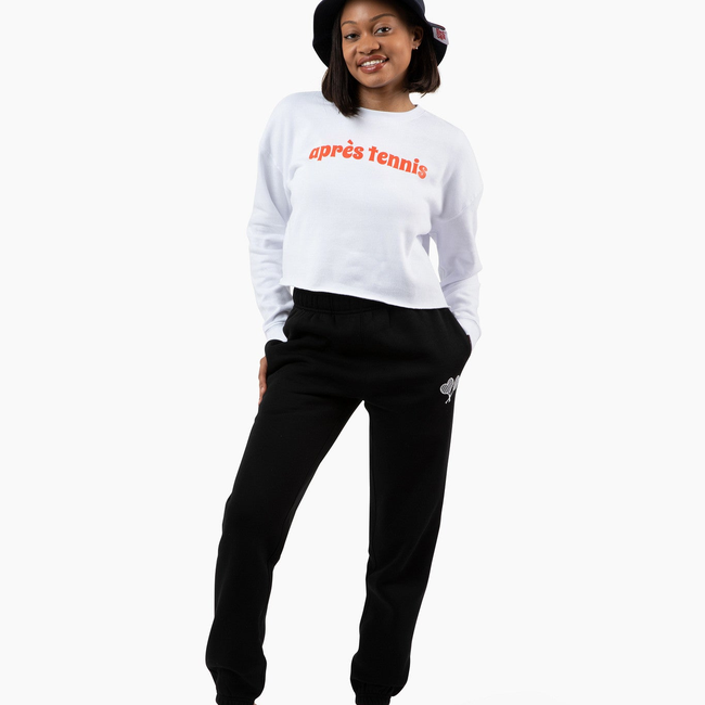 Love All Tennis Après Lightweight Cropped Crew-gallery-40827349696593