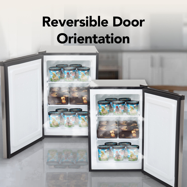 Whynter Stainless Steel Upright Freezer, 2.1 cu ft Stainless Steel CUF-210SS-gallery-47033927139576