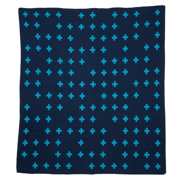 Scatter Cross Throw Blanket by Kelly Harris Smith-gallery-46682937655587