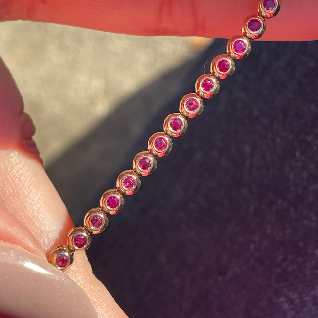 3GOG 14K Original Bubble Bracelet - Emerald, Ruby, or Sapphire - PREORDER DOWNPAYMENT-gallery-50676336689467
