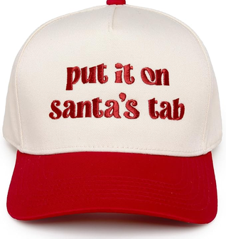 Put it On Santa's Tab  - Two Tone Snapback Trucker Hat (BH-30)