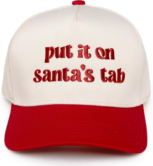 Put it On Santa's Tab  - Two Tone Snapback Trucker Hat (BH-30)