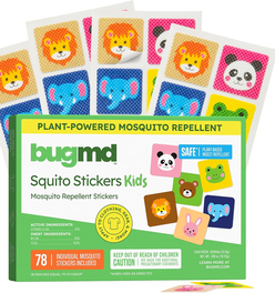 BugMD Squito Stickers Mosquito Repellent Patch Stickers for Kids