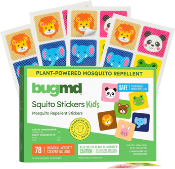 BugMD Squito Stickers Mosquito Repellent Patch Stickers for Kids