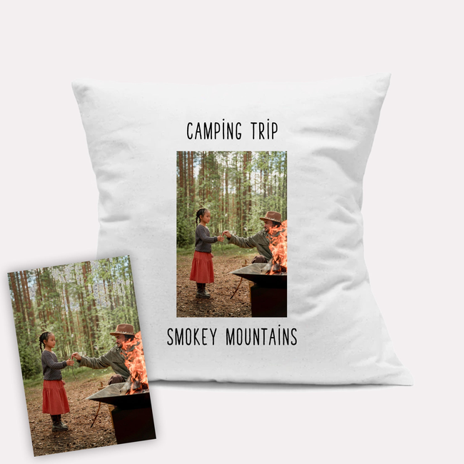 Custom Photo White Decorative Pillow-gallery-38233198002399