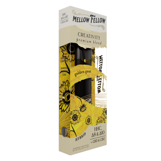Creativity Blend 2ml Disposable Vape - Golden Goat (Hybrid)-gallery-37327700230350