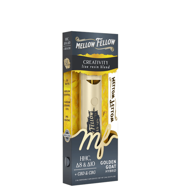 Creativity Blend 2ml Live Resin Disposable Vape - Golden Goat (Hybrid)-gallery-37327751315662
