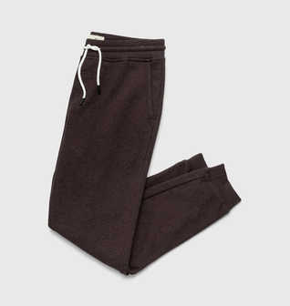 Dune Drawstring Terry Jogger - Brown Heather