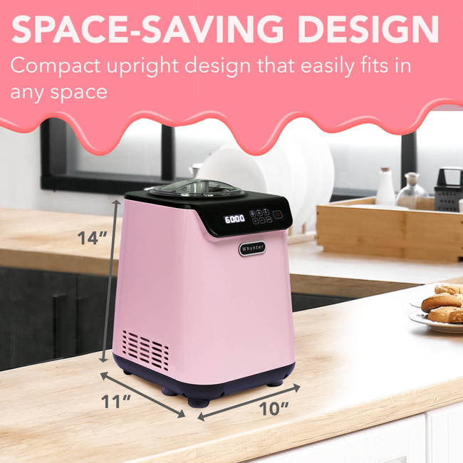 Whynter ICM‑128BPS Upright Automatic Ice Cream Maker 1.28  Qt  Pink Edition-gallery-47953908203768