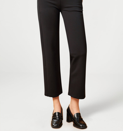Monroe Crop Trouser | Straight (Black)