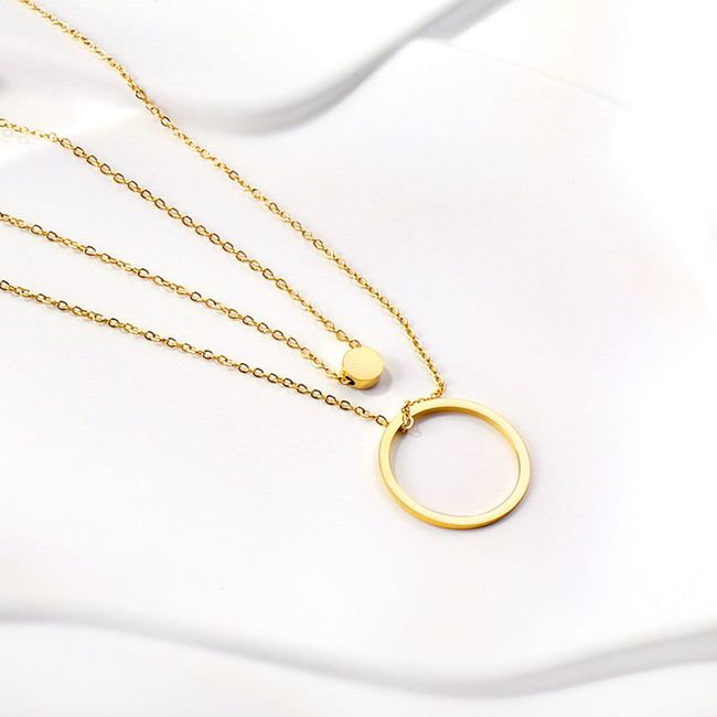 Jae Circle Layered Pendant-gallery-42474129096954