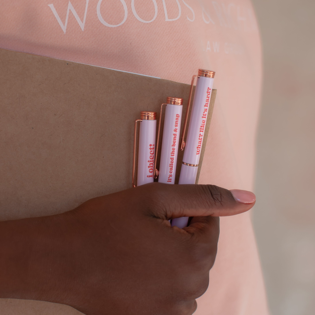 It’s Giving Elle Woods 3-Piece Pen Set-gallery-33262497267778