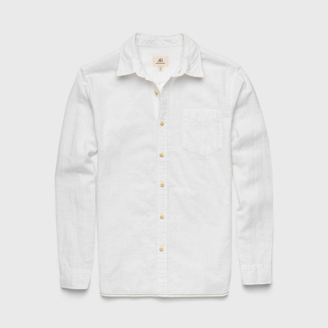 Brian Slub Shirt - White-gallery-42414067122434