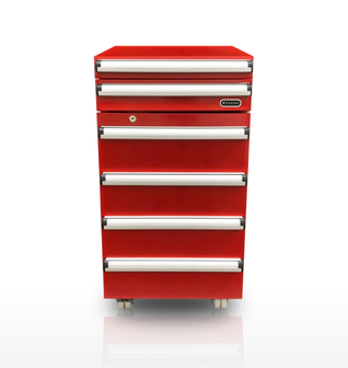 Whynter TBR-185SR 1.8 cu. ft. Portable Toolbox Refrigerator with 2-Drawers and Lock in Red Stainless