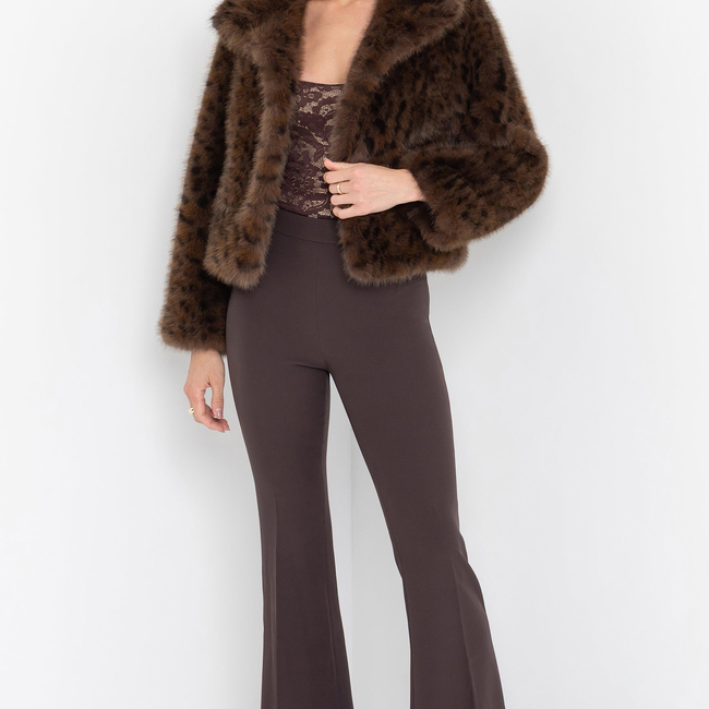 Lexy Leopard Faux Fur Jacket-gallery-44926592778490