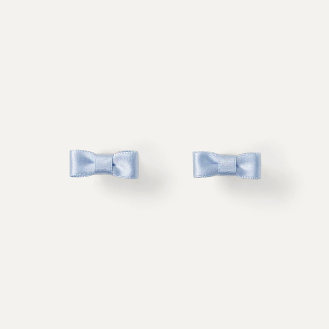 Satin Bow Studs in Blue-gallery-42213905531118