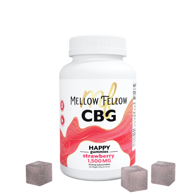 Happy CBG Gummies - 1500mg - Strawberry-gallery-37564396011726