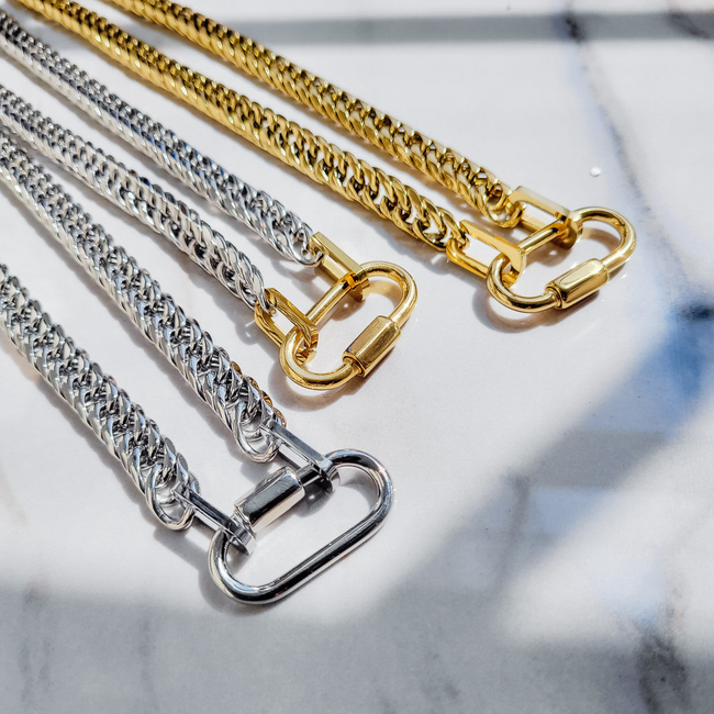 Chunky Oval Charm Necklace-gallery-42490872791290