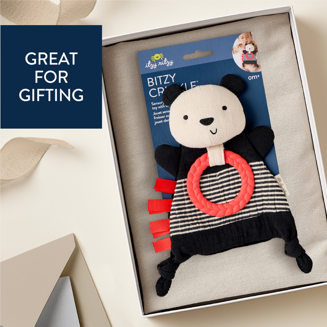 Bitzy Crinkle™ Sensory Crinkle Toy with Teether-gallery-40130119565483