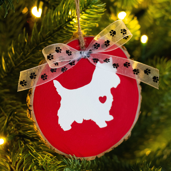 Christmas Dog Ornament Westie West Highland White Terrier-gallery-14638928986182