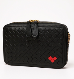THE ROSETTA WOVEN HEART CROSSBODY