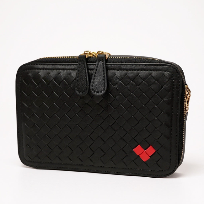 THE ROSETTA WOVEN HEART CROSSBODY-gallery-36919688265773