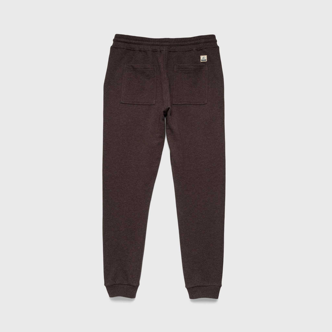 Dune Drawstring Terry Jogger - Brown Heather-gallery-44025293930754