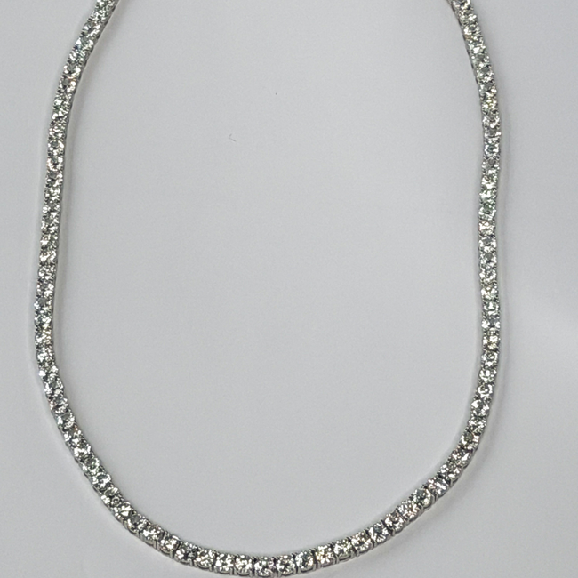 Bee Sparkle Tennis Necklace-gallery-45776575430912