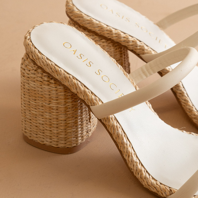The Margaret | Beige Rattan Heel-gallery-38019720315057