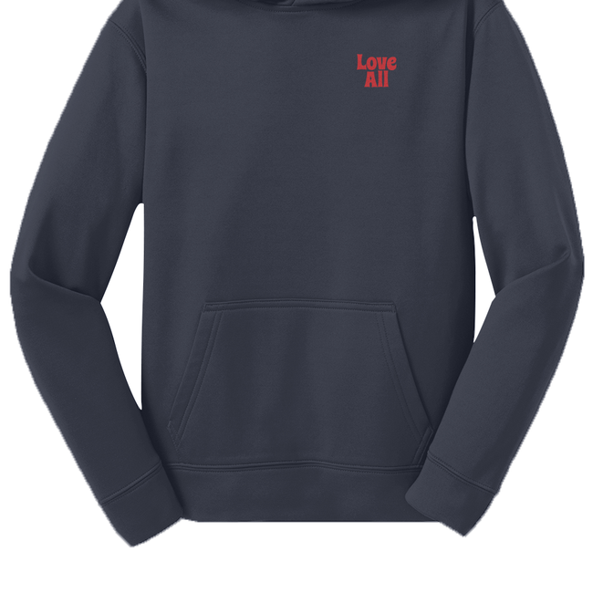 Love All Tennis Kids Fleece Hooded Pullover-gallery-34218527916113