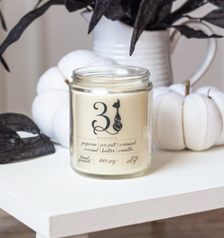 Halloween Candle October 31 - 8 oz | Popcorn + Butter + Sea Salt + Caramel + Coconut + Vanilla