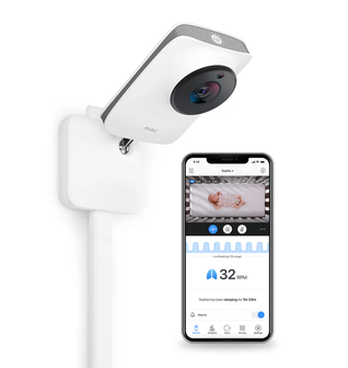 Miku Pro Smart Baby Monitor with Wall Mount Kit