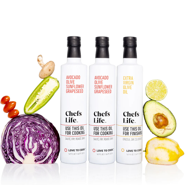 Chefs Life Two Cooking, One Finishing Bottle Bundle - $39.99-gallery-34808608391345