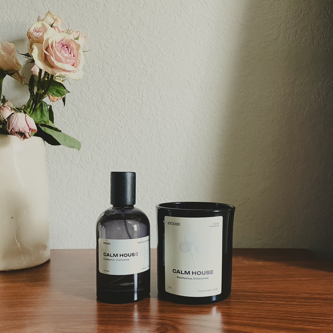 Calm House Set - Candle & Room Spray-gallery-52681239298322