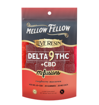 Delta 9 Live Resin Edibles 400mg - Raspberry Macaron