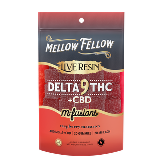 Delta 9 Live Resin Edibles 400mg - Raspberry Macaron