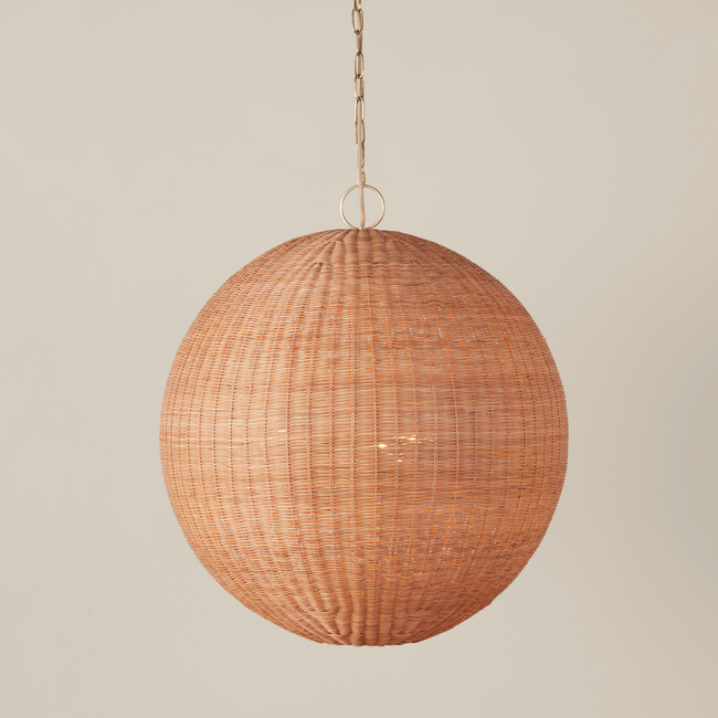 Miramar Rattan Round Chandelier-gallery-31555564372029