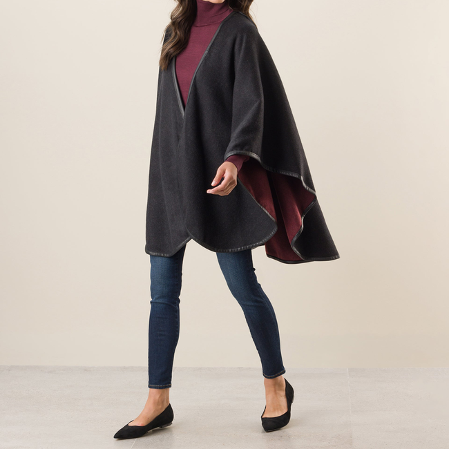 Roma Pure Cashmere Reversible Cape-gallery-42982179537176