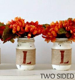 Farmhouse Fall Home Decor | Rustic Table Centerpieces - Two Sided