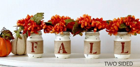 Farmhouse Fall Home Decor | Rustic Table Centerpieces - Two Sided