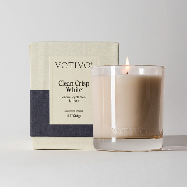 Clean Crisp White 10 oz. Signature Candle-gallery-32112177348710