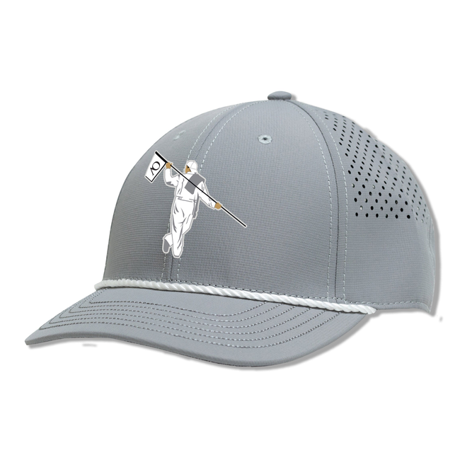 AOx Premium 6-Panel Hat Flex Style AO Looper- Grey-gallery-47707813445857