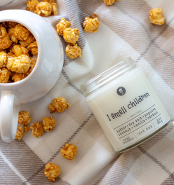 Halloween Candle I Smell Children - 8 oz | Popcorn + Butter + Sea Salt + Caramel + Coconut + Vanilla