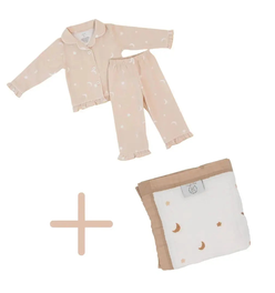 Moonlit Blanket + Ruffled Moonlit Pajamas Bundle