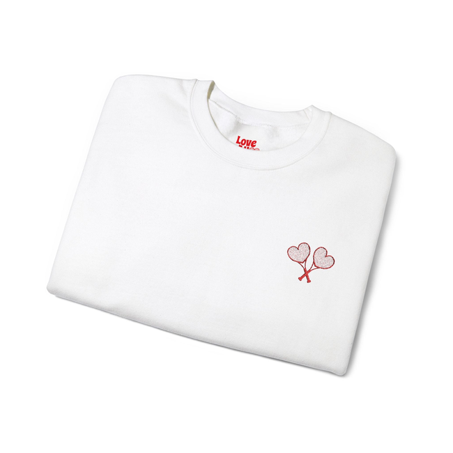 Love All Tennis Adult Embroidered Crewneck Sweatshirt-gallery-35648394166353