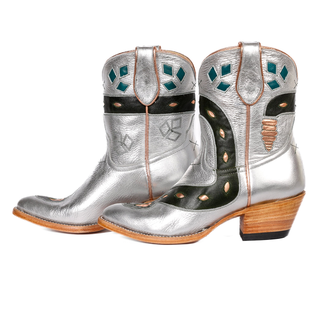Silver Sneaky Snake Women's Cowboy Boot-gallery-37598095540405