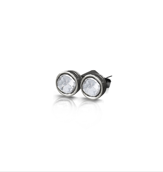Sliced Diamond Stud Earrings