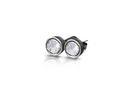 Sliced Diamond Stud Earrings